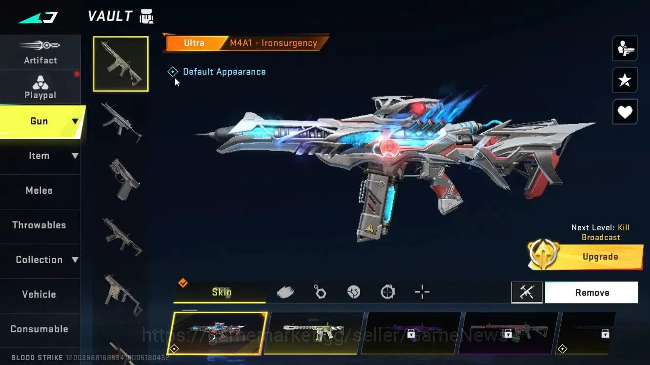 Blood Strike Accounts ASIA|ULTRA[ETHAN,VAL,M4A1,QBZ95,etc]|Collab 7DS[Ka image 7