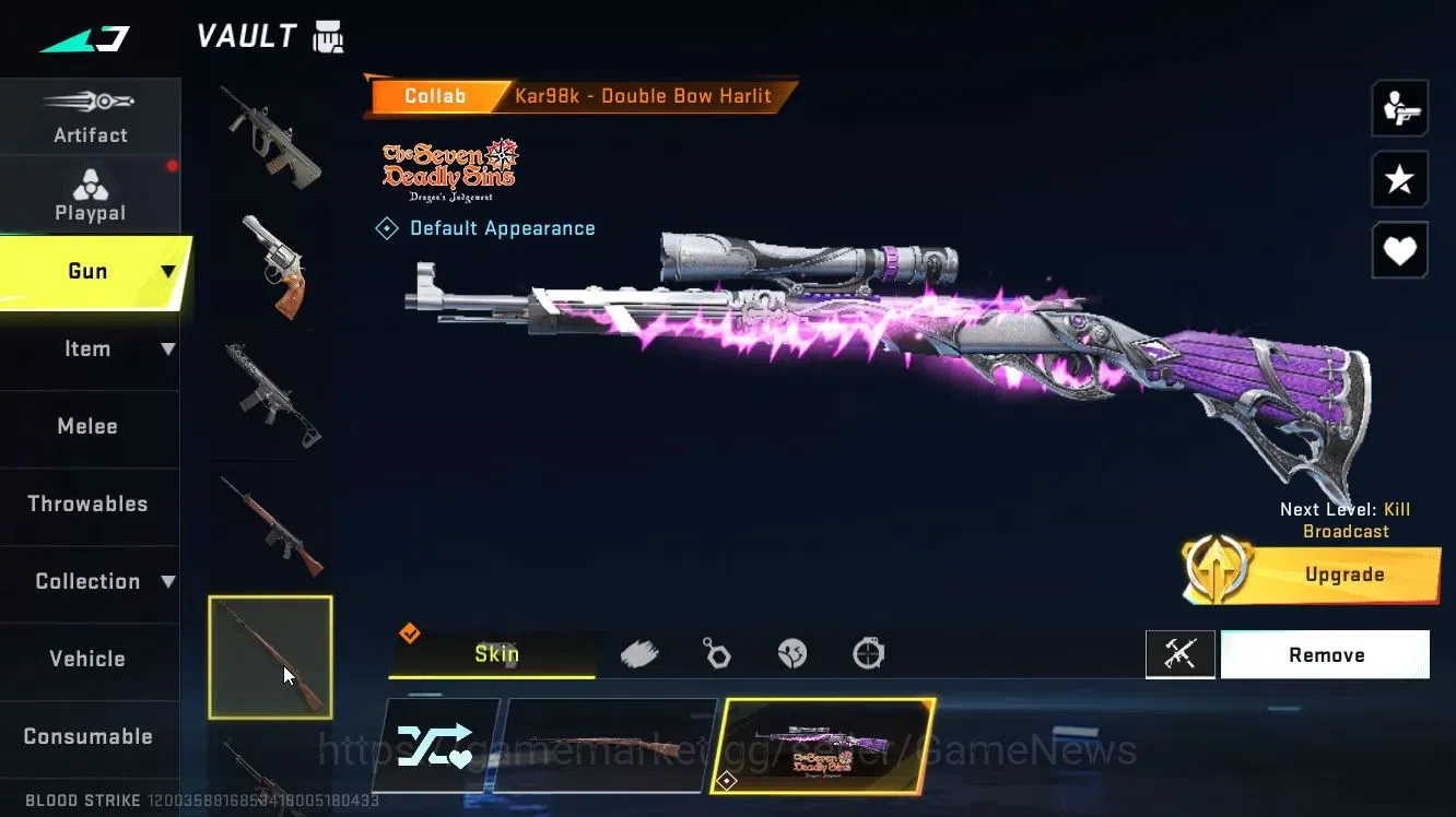 Blood Strike Accounts ASIA|ULTRA[ETHAN,VAL,M4A1,QBZ95,etc]|Collab 7DS[Ka image 9