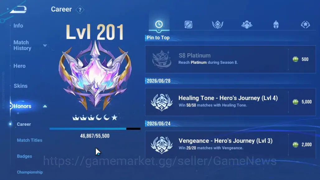 Honor of Kings Accounts Hero112 Skin328|Flawless Arli,Mythic Libai,Kongmin image 7