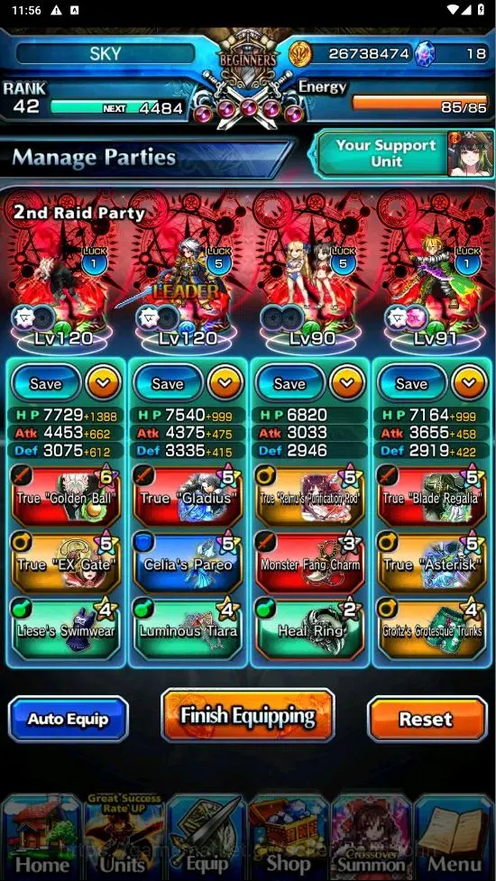 Grand Summoners Accounts Global | 17 Ascend|Okarun TW,Ultimate Paladin Roy  image 3