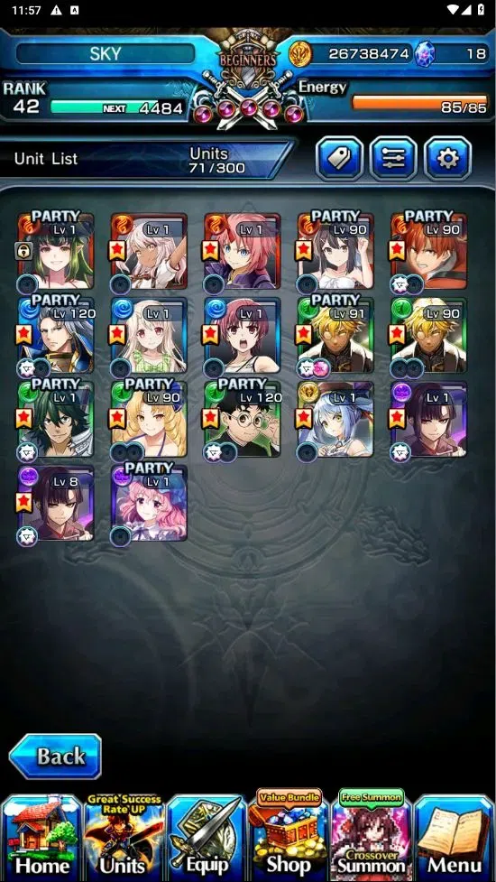 Grand Summoners Accounts Global | 17 Ascend|Okarun TW,Ultimate Paladin Roy  image 4