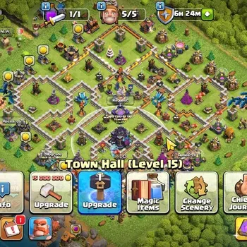 Clash of Clans Accounts High-End LV 99|TH 15|HH 9|Limited Skin|BK 49,AQ 45,GW 19,MP 39,RC 16,DD 8|BM 2|2.927 Gem|CN