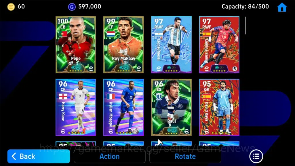 eFootball Accounts Legends & Iconic Players Android|Epic Pepe,Roy Makaay,Raul,ShowTime Erling Haaland,TFFC26 Lionel 4