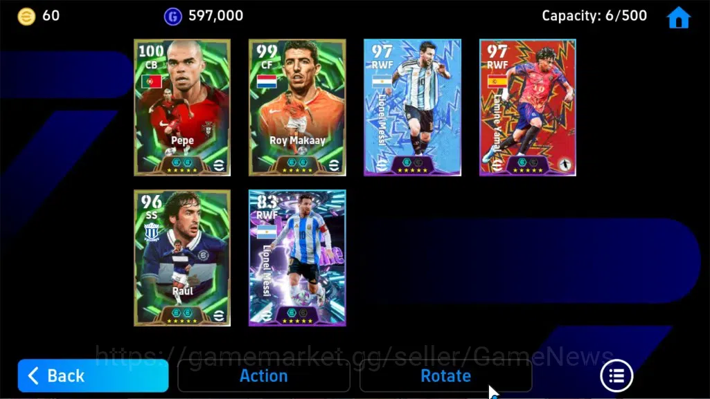 eFootball Accounts Legends & Iconic Players Android|Epic Pepe,Roy Makaay,Raul,ShowTime Erling Haaland,TFFC26 Lionel 7