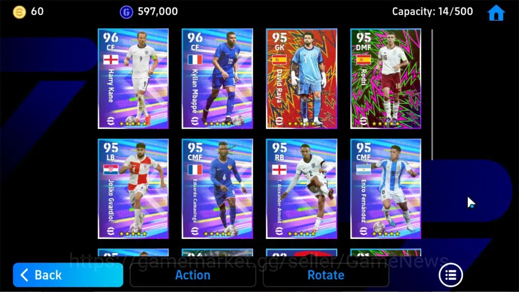 eFootball Accounts Legends & Iconic Players Android|Epic Pepe,Roy Makaay,Raul,ShowTime Erling Haaland,TFFC26 Lionel 8