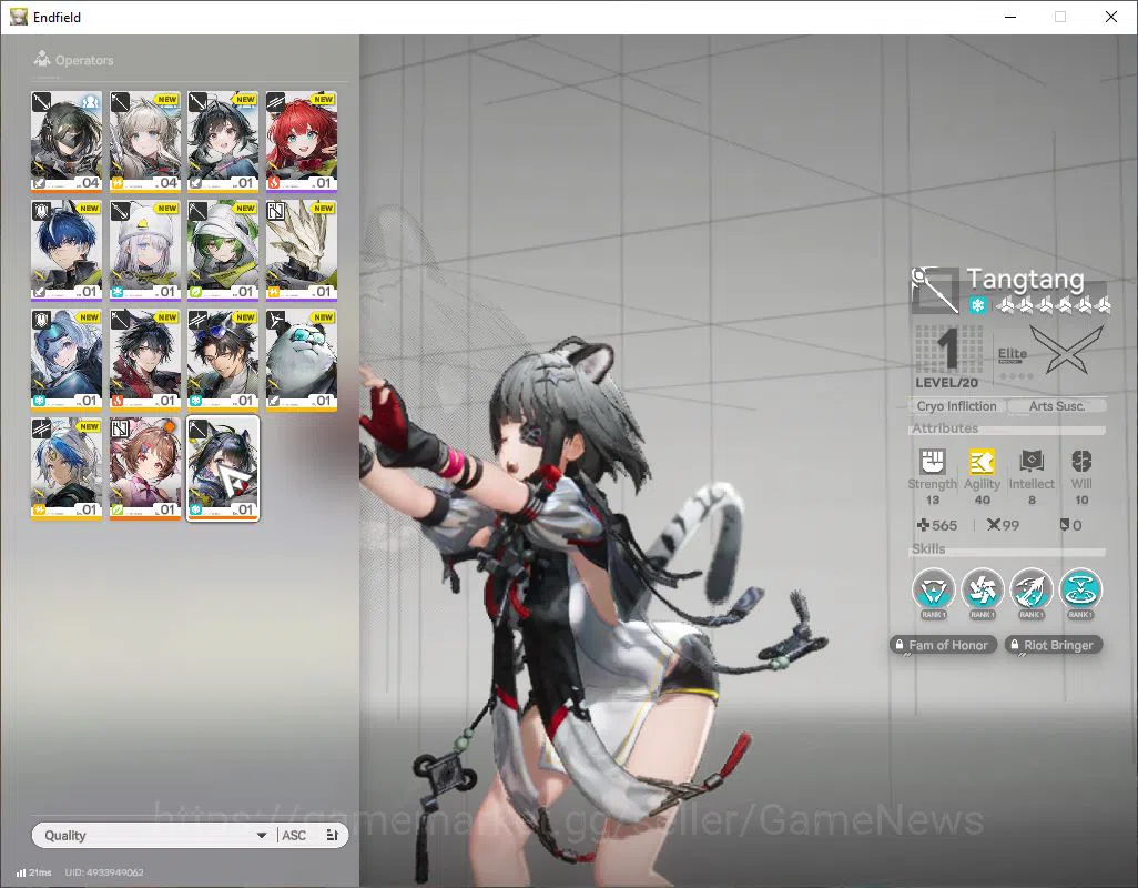 Arknights: Endfield Accounts ASIA|Fresh Starter(lv2)|SSR 2(1Limit) [TangTang],A image 2