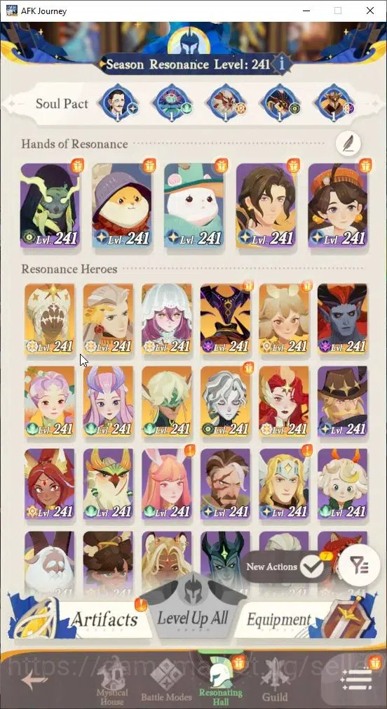 AFK Journey Accounts GLOBAL S463|Ready Gacha|6 Hero Selector|30 S Char[ image 2