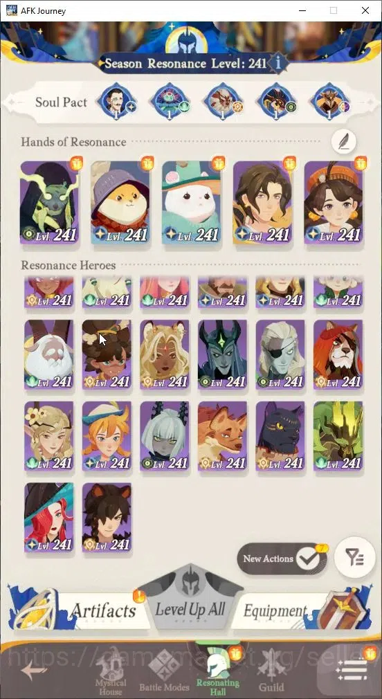 AFK Journey Accounts GLOBAL S463|Ready Gacha|6 Hero Selector|30 S Char[ image 3