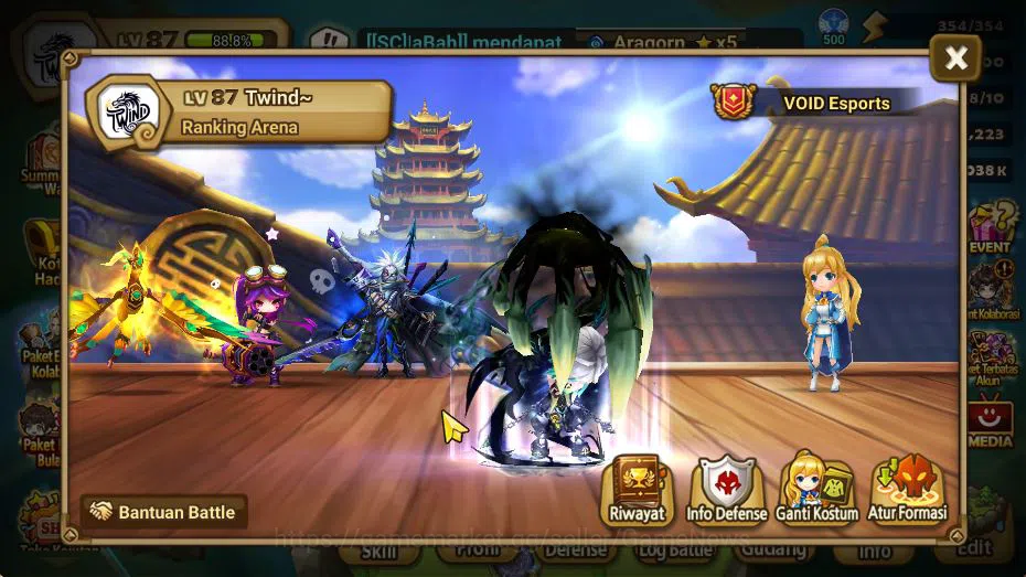 Summoners War: Sky Arena Accounts Starter ASIA Lv 87|2 LD(Bella,Shun)|22 NB5 Total(Nora,Shi Hou,Shizuka,Etc)+ 54 2