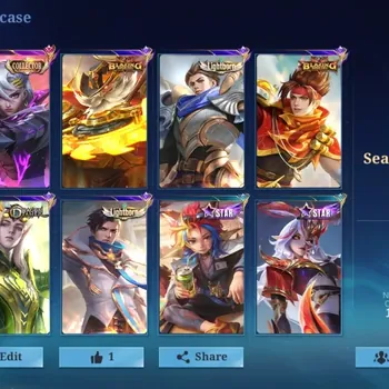 Mobile Legends: Bang Bang Accounts Collector Global|59H 60S|Seasoned|Collector Benedetta|2 Lightborn|2 Blazing|1 Dragon