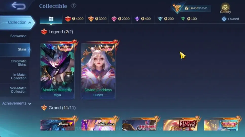 Mobile Legends: Bang Bang Accounts Hero 132|Skin 529|High Immo 130|Legend(Miya,Lunox) image 6
