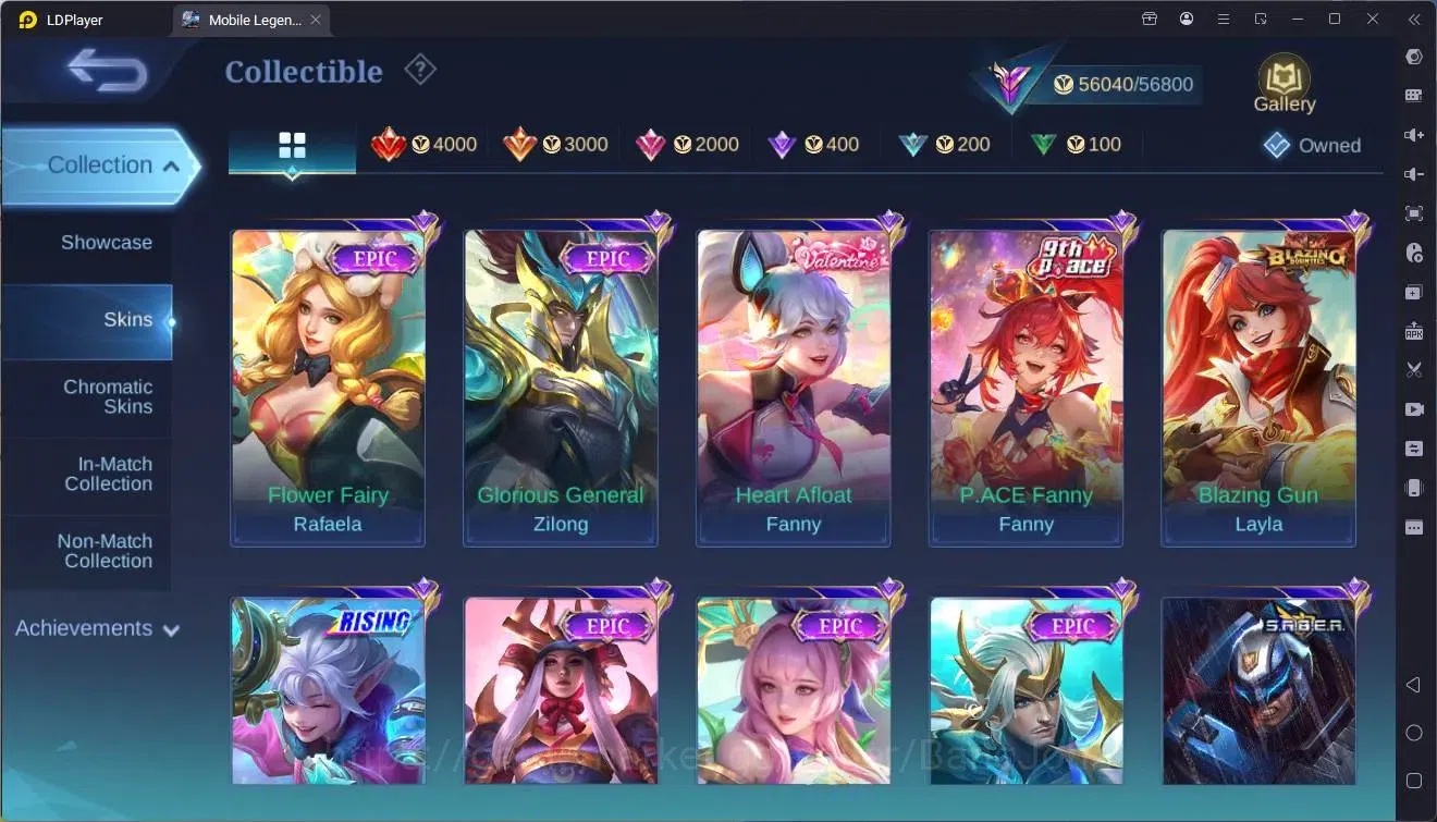 Mobile Legends: Bang Bang Accounts Collector Global |Hero 132|Skin 236|Renowned|HxH Harrith|Sanrio Florynn|CC Natalia|9th 10