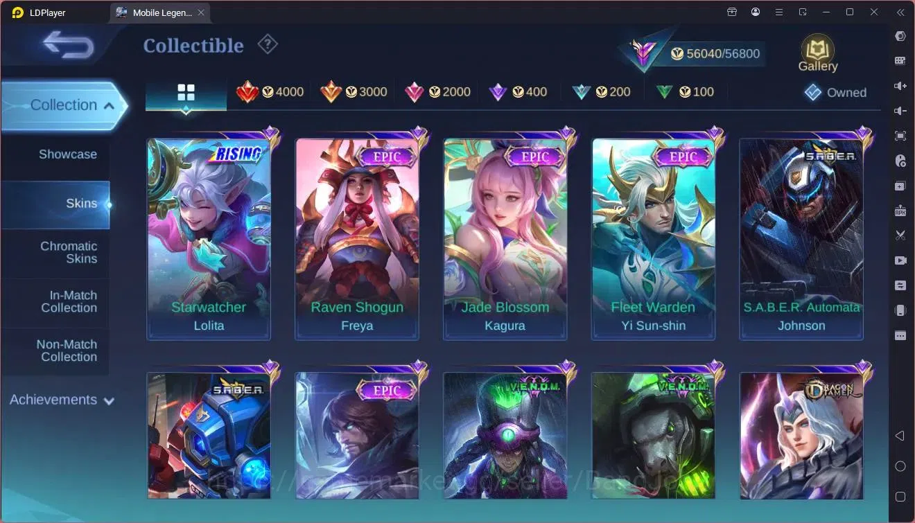 Mobile Legends: Bang Bang Accounts Collector Global |Hero 132|Skin 236|Renowned|HxH Harrith|Sanrio Florynn|CC Natalia|9th 11