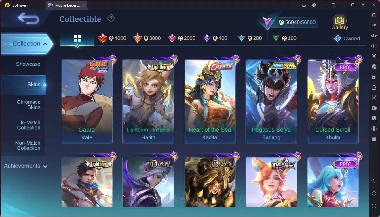 Mobile Legends: Bang Bang Accounts Collector Global |Hero 132|Skin 236|Renowned|HxH Harrith|Sanrio Florynn|CC Natalia|9th 14