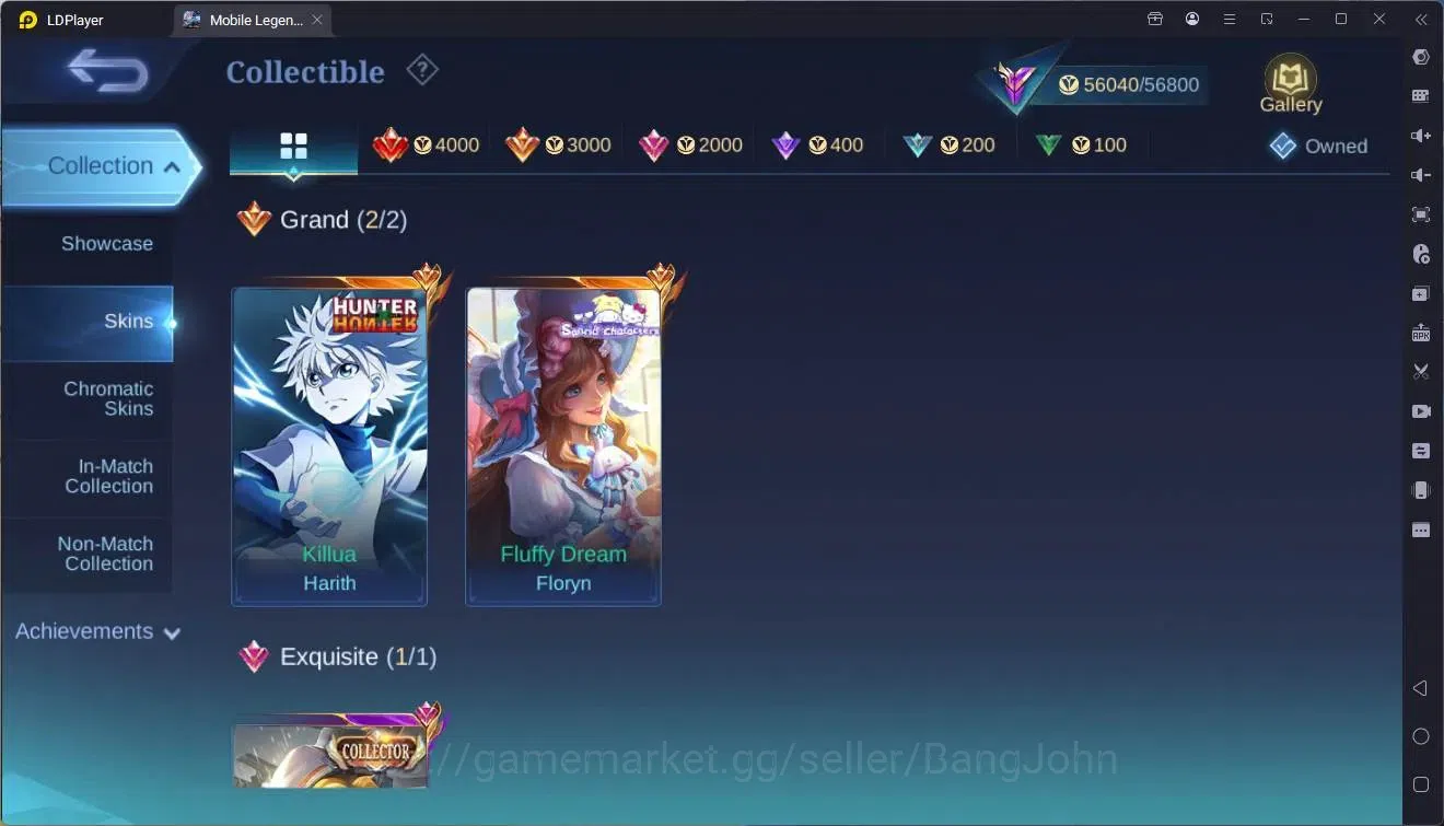 Mobile Legends: Bang Bang Accounts Collector Global |Hero 132|Skin 236|Renowned|HxH Harrith|Sanrio Florynn|CC Natalia|9th 7
