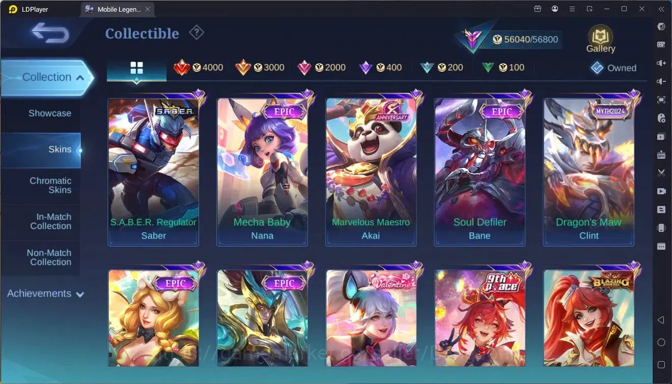 Mobile Legends: Bang Bang Accounts Collector Global |Hero 132|Skin 236|Renowned|HxH Harrith|Sanrio Florynn|CC Natalia|9th 9