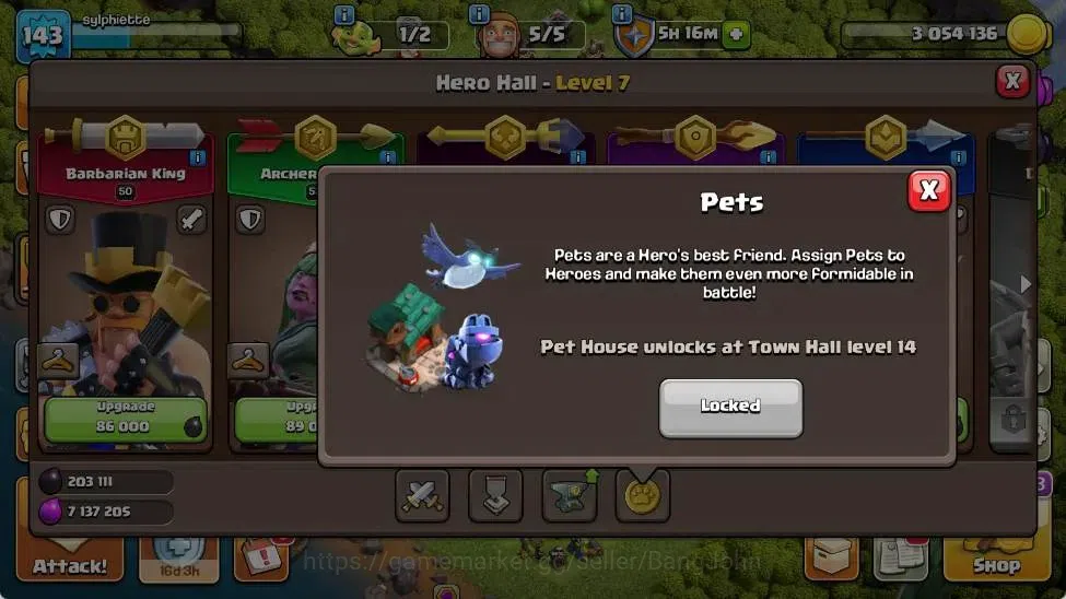 Clash of Clans Accounts Global | TH 13-BH 8 | LVL 143 | HH 7 | AQ 53 ,MP 3 image 9