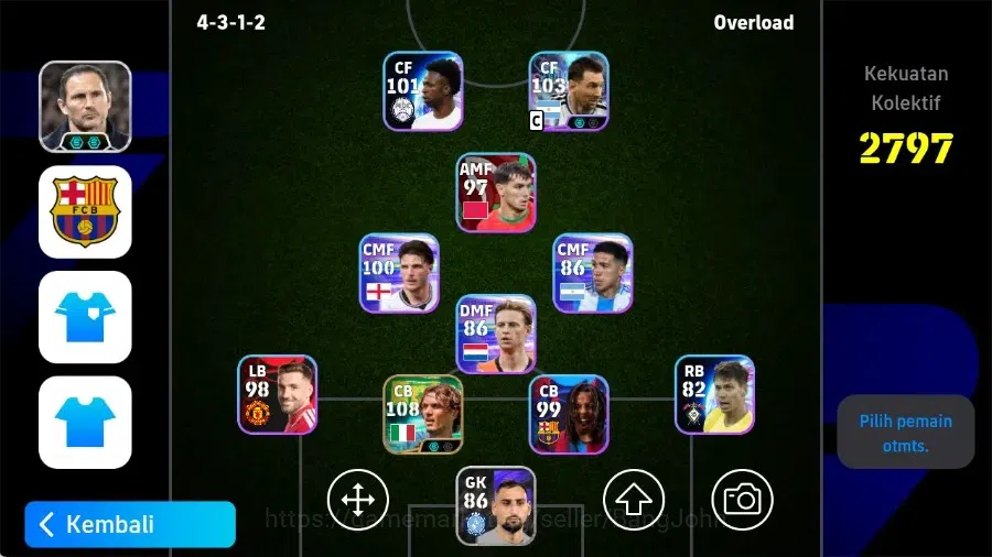 eFootball Accounts Legends & Iconic Players Mobile|PW 2797|Paolo Maldini Epic,Lionel Messi Epic|2026|Check SS EFB3086B 1