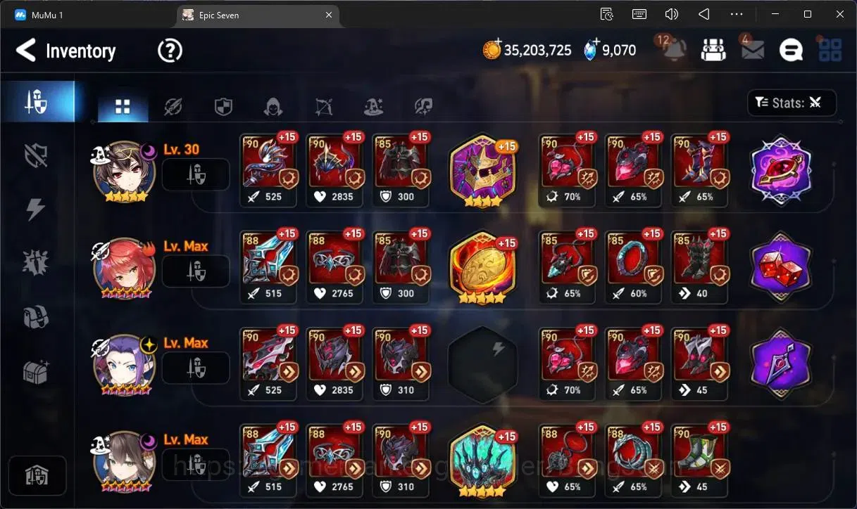 Epic Seven Accounts Global Unverif |14 ML(C Lilias,LR Krau,SOTDark Die image 16