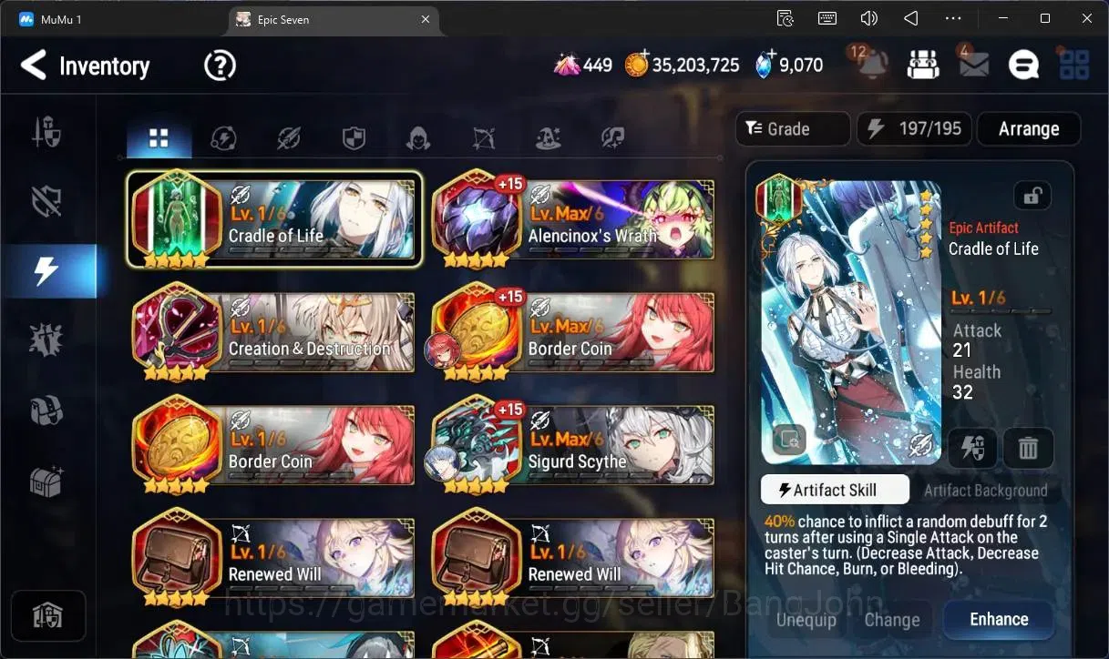Epic Seven Accounts Global Unverif |14 ML(C Lilias,LR Krau,SOTDark Die image 18
