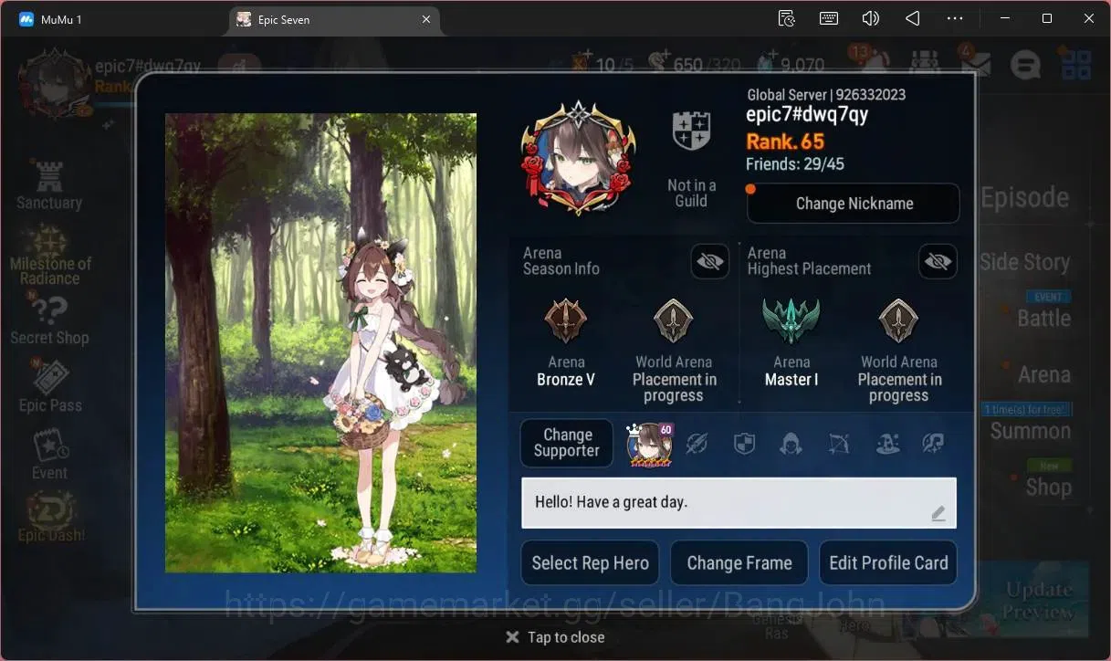 Epic Seven Accounts Global Unverif |14 ML(C Lilias,LR Krau,SOTDark Die image 2