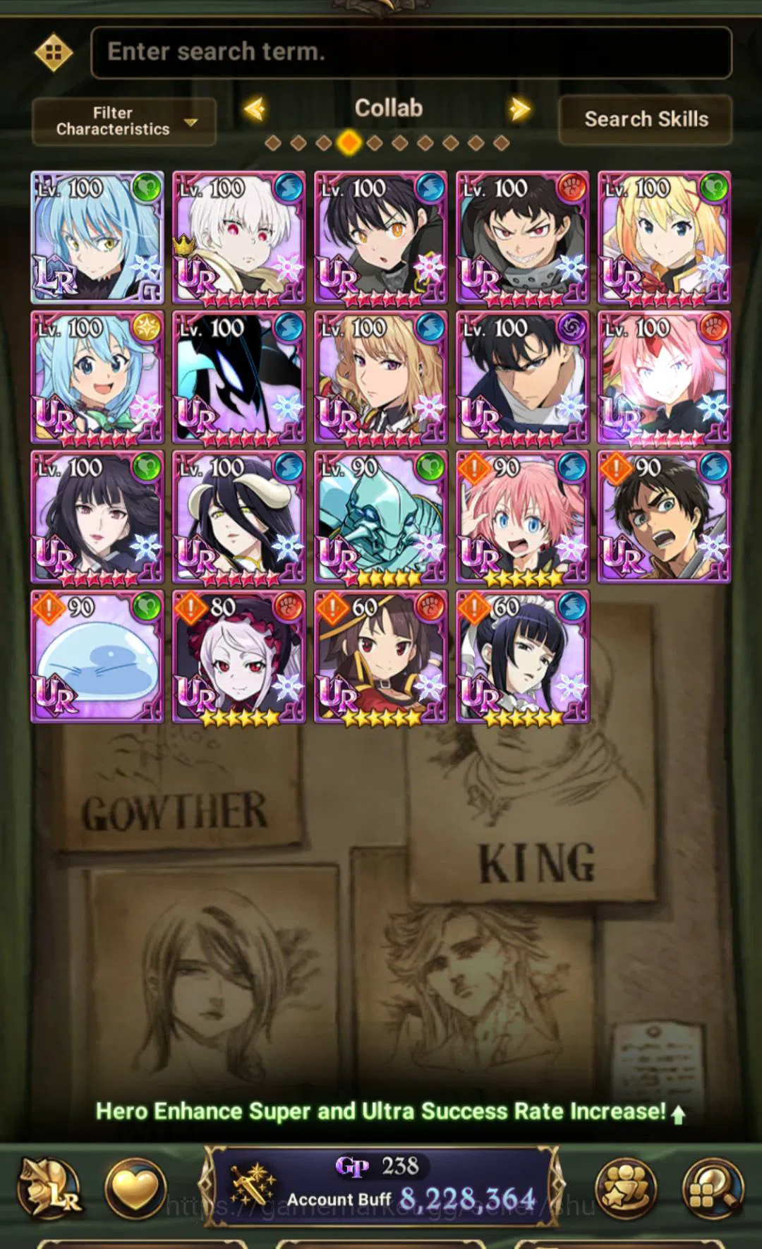 The Seven Deadly Sins: Grand Cross Accounts GLOBAL | 7 LR | 7.5 Million account buff | Collab  image 9