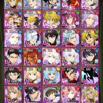 The Seven Deadly Sins: Grand Cross Midgame GLOBAL | 7 LR | 7.5 Million account buff | Collab  image 1
