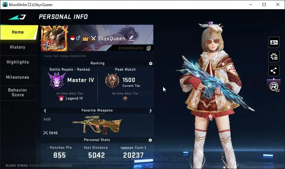 Blood Strike Accounts ASIA|ETERNAL DEagle|25 ULTRA[ETHAN,RAN,Spear,UMP45 image 2
