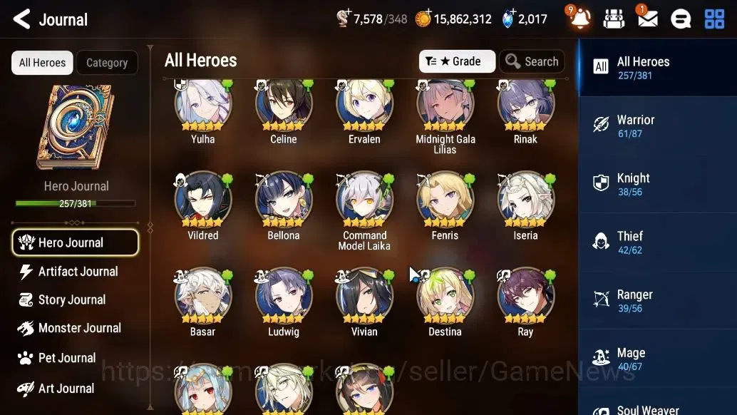 Epic Seven Accounts ASIA VERIF|30ML(SchoolNurse Yulha,LOTScales,GenRas image 13