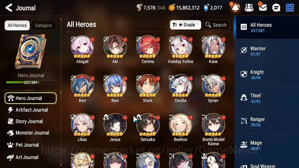 Epic Seven Accounts ASIA VERIF|30ML(SchoolNurse Yulha,LOTScales,GenRas image 9