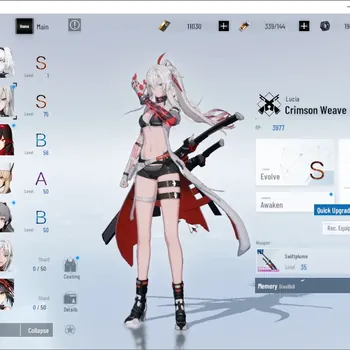 Punishing: Gray Raven Accounts Starter NA|Lv 45|11k BC|S Lucia Crimson Weave & S No 21 Feral|1 S Omniframe & 1 Wp