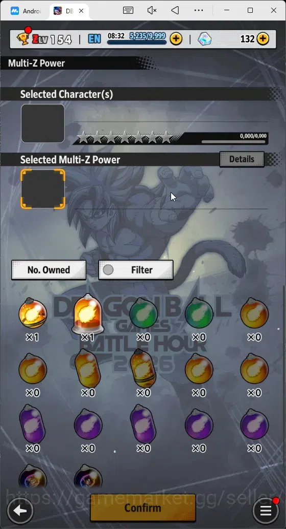 Dragon Ball Legends Accounts High-End Android |Lvl 154|42.6M Total Power|132 CC|1 LR|4 UL|LR Broly Fury|UL SSGSS Gogeta,SS 8