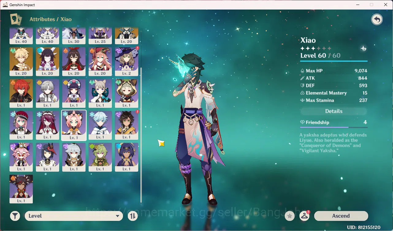 Genshin Impact Accounts Starter | ASIA | AR 35 | UID 81 |  Xiao | Raiden E image 4
