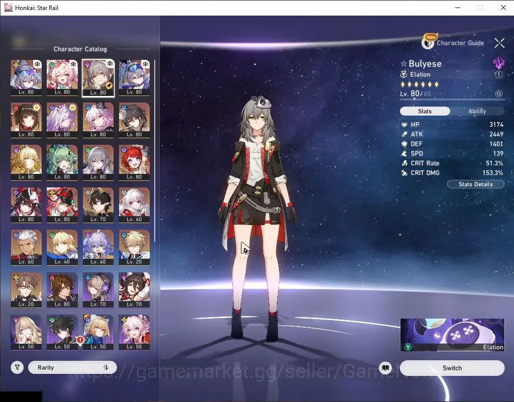 Honkai Star Rail Accounts Asia|TL 70|15 Limited|[SW 999,Castorice,Aglaea,Lin image 4