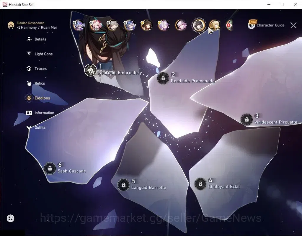 Honkai Star Rail Accounts Asia|TL 70|15 Limited|[SW 999,Castorice,Aglaea,Lin image 5