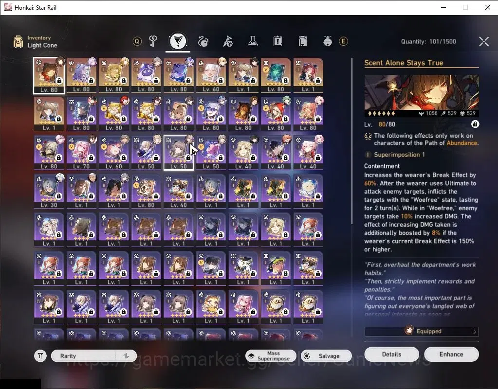 Honkai Star Rail Accounts Asia|TL 70|15 Limited|[SW 999,Castorice,Aglaea,Lin image 6