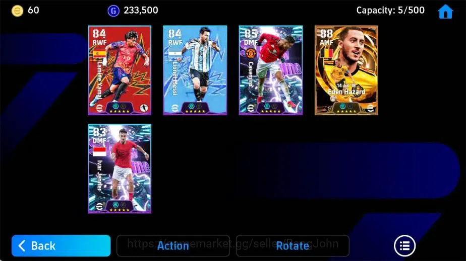 eFootball Accounts Mobile|PW 2494|Eden Hazard BigT,Casemiro ShowT|202 image 3