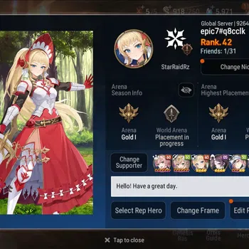 Epic Seven Accounts High-End Global Unverif | 8 ML(BArunka,LOTScales,Zio,DBSenya,ALaika,Etc.)Fumyr,Aube+Art|PoH+Bless ON|SS