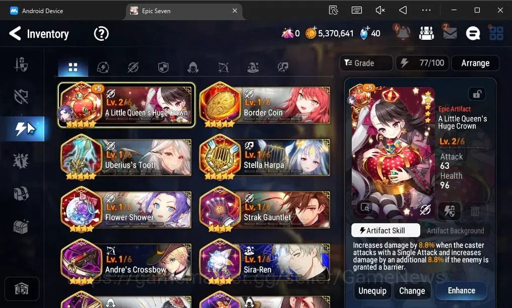 Epic Seven Accounts GLOBAL Unverif|New Era|2 ML(NM Luna,SB Aramintha)+ image 10
