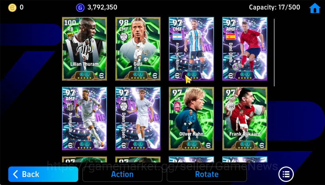 eFootball Accounts Mobile|Lilian Thuram(Long-Reach Tackle),Guti(Visio image 5