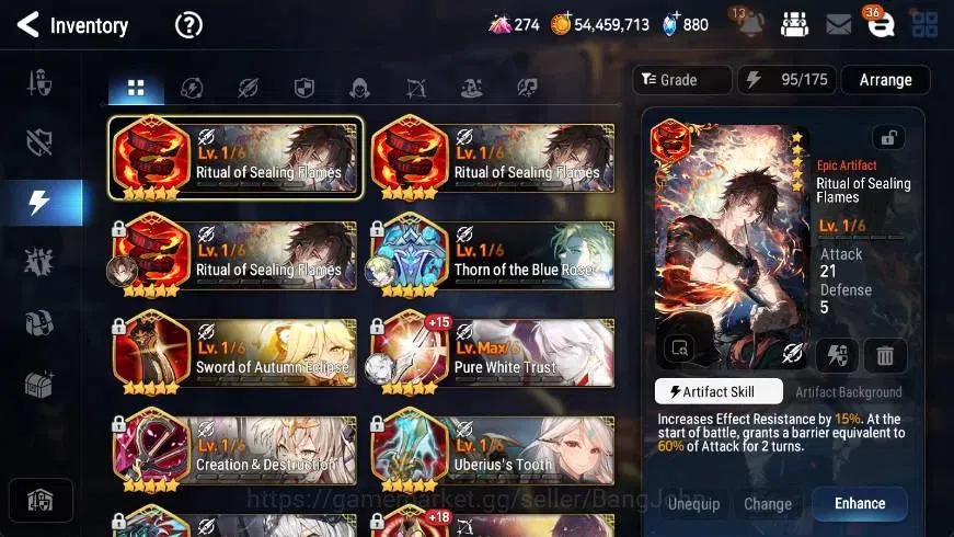 Epic Seven Accounts High-End Global | 15 ML(SN Yulha,Salome,C Lilias,Belian,Harsetti,Zio,J Kise Etc)|PoH+Bless ON|Stigma 15
