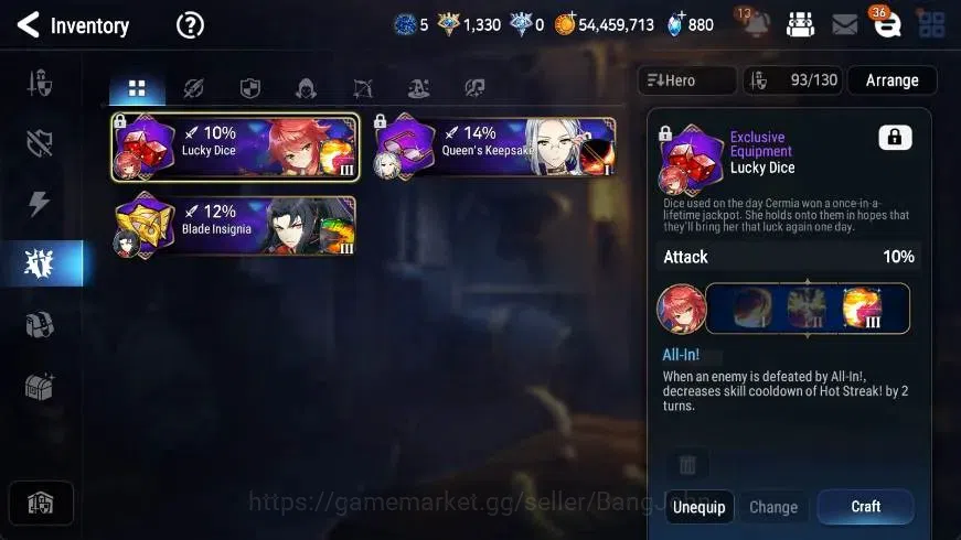 Epic Seven Accounts High-End Global | 15 ML(SN Yulha,Salome,C Lilias,Belian,Harsetti,Zio,J Kise Etc)|PoH+Bless ON|Stigma 16