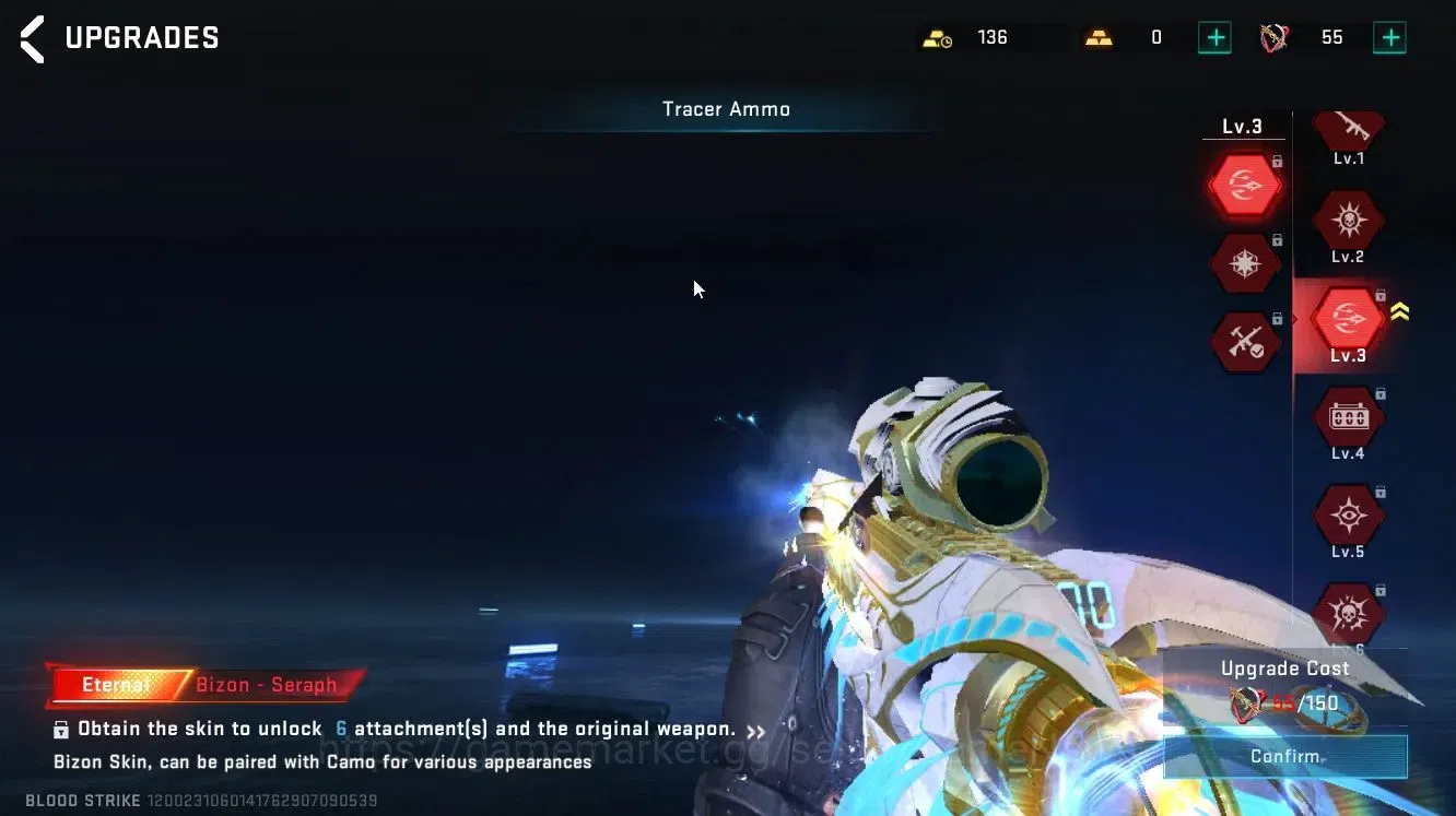 Blood Strike Accounts Others ASIA|ETERNAL Bizon-Seraph Lv3 |Loot Crate - Anhilition|Changename Card|Rank Bronze 5