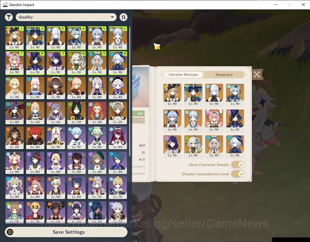 Genshin Impact Accounts Others ASIA|AR 60|Ayaka+Sign PremTeam|17 Limited 1