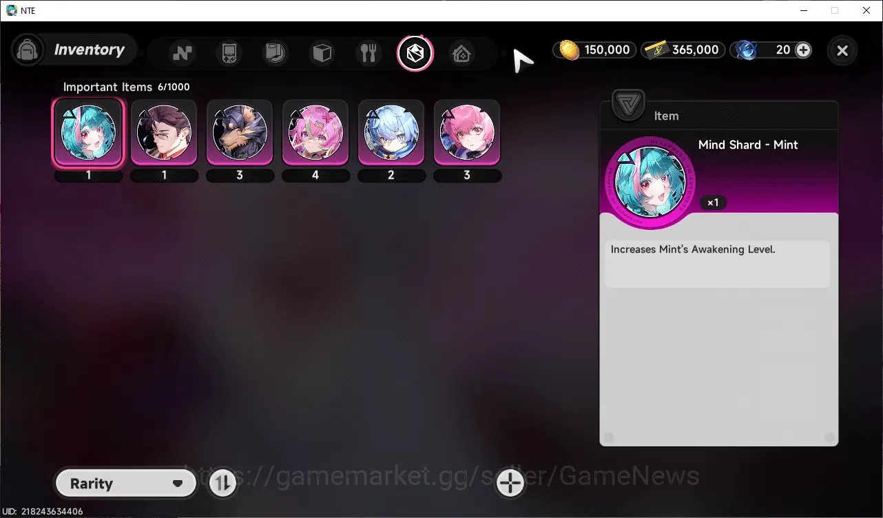 Neverness to Everness Accounts GLOBAL SEA|HL3|4 S-Class 1 Limit|Shinku+Outfit,Hathor,Jiuyuan,Baicang|2 S-Class 15
