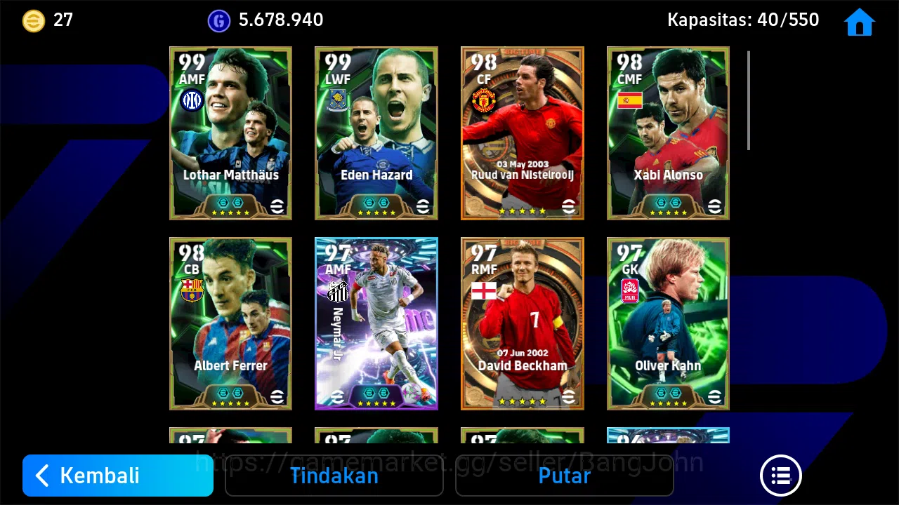 eFootball Accounts Power 3181 | Eden Hazard Epik | Lewandowski Showti image 2