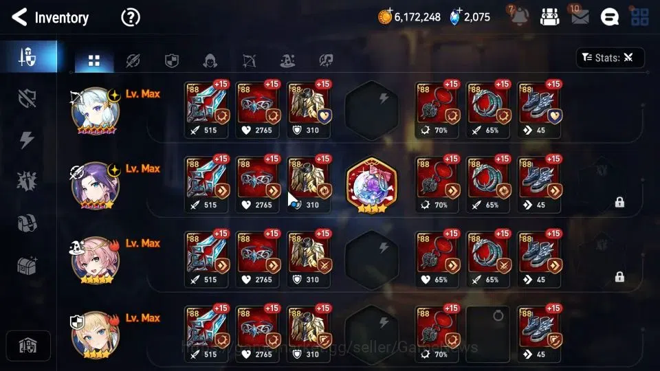 Epic Seven Accounts Starter GLOBAL Unverif|New Era|2 ML (SSalome,Astomacer Elena)+Tenebria|Poh+Bless ON|2K SStone+2,4K 11