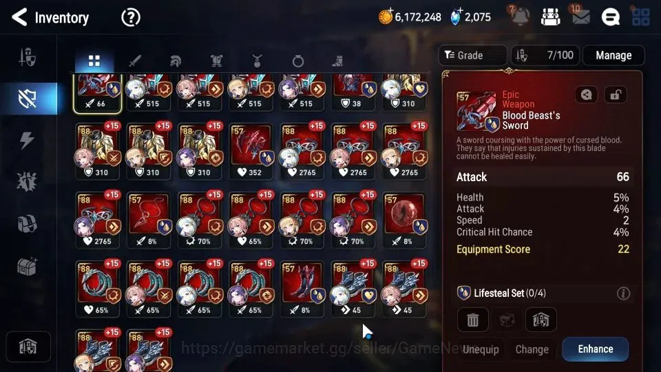 Epic Seven Accounts Starter GLOBAL Unverif|New Era|2 ML (SSalome,Astomacer Elena)+Tenebria|Poh+Bless ON|2K SStone+2,4K 12