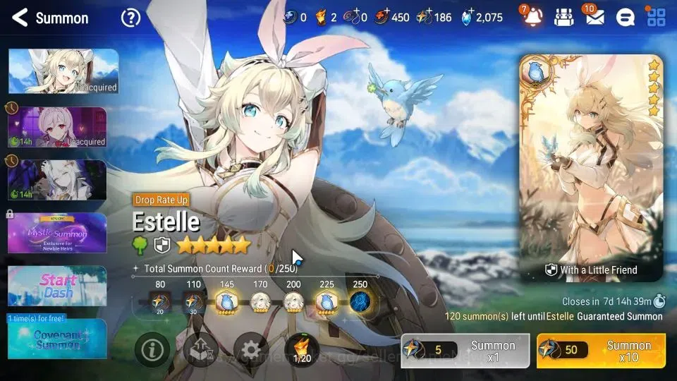 Epic Seven Accounts Starter GLOBAL Unverif|New Era|2 ML (SSalome,Astomacer Elena)+Tenebria|Poh+Bless ON|2K SStone+2,4K 18