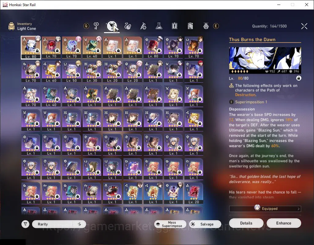 Honkai Star Rail Accounts Asia|TL 65|8 Limited|[Phainon]+Sign,Cyrene,The Dah image 5
